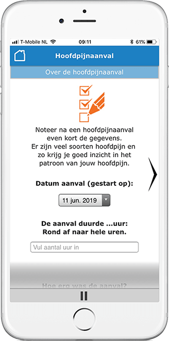 Hoofdpijn Voortgang Gezondheidsmeter PGO