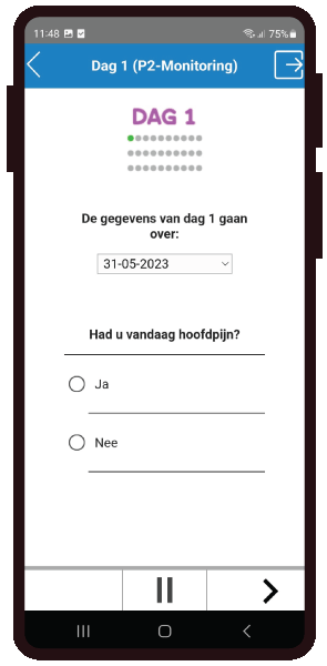 Hoofdpijndagboek Gezondheidsmeter PGO